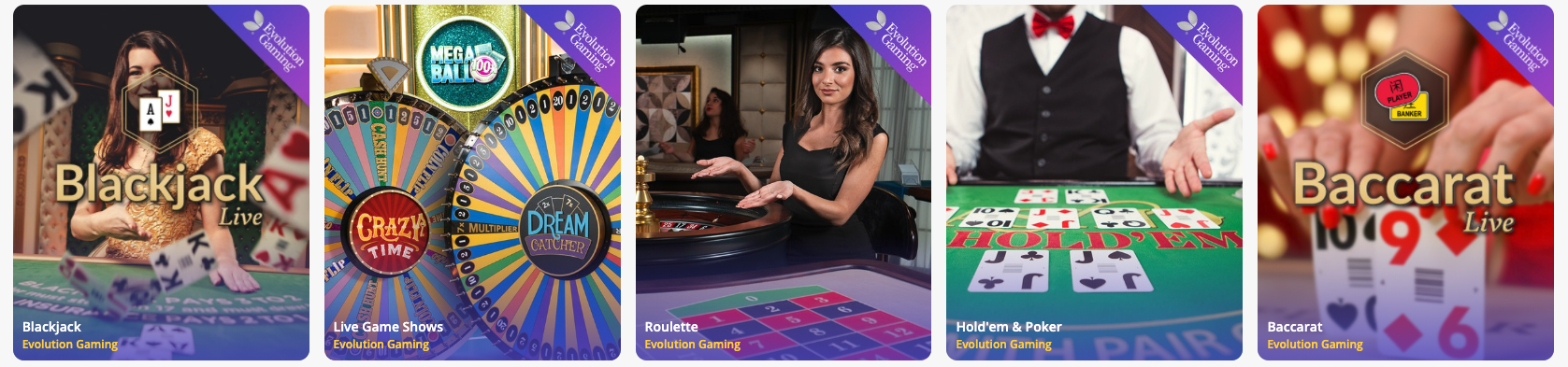 casinodays live games